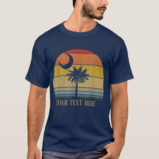coole Strandpalme ergänzen Text T-Shirt (Vorderseite)