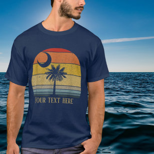 coole Strandpalme ergänzen Text T-Shirt