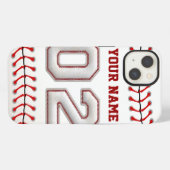 Coole Strangbaseball Nummer 2 iPhone Hülle (Rückseite (Horizontal))