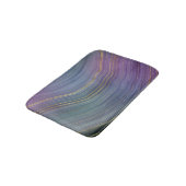 Coole Strata | Beautiful Blue Lila and Gold Agate Badematte (Schrägansicht)