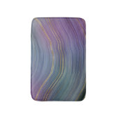 Coole Strata | Beautiful Blue Lila and Gold Agate Badematte (Vorderseite Vertikal)