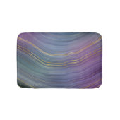 Coole Strata | Beautiful Blue Lila and Gold Agate Badematte (Vorderseite)