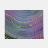 Coole Strata | Beautiful Blue Lila and Gold Agate Fußmatte (Vorderseite)