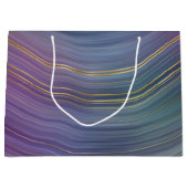 Coole Strata | Beautiful Blue Lila and Gold Agate Große Geschenktüte (Vorderseite)