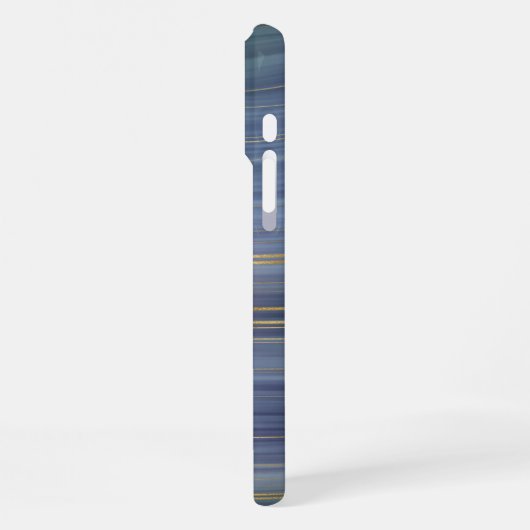 Coole Strata | Beautiful Blue Lila and Gold Agate iPhone Hülle (Linke Seite)
