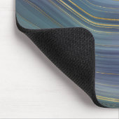 Coole Strata | Beautiful Blue Lila and Gold Agate Mousepad (Ecke)