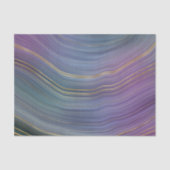 Coole Strata | Beautiful Blue Lila and Gold Agate Seidenpapier (Vorderseite)