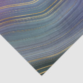 Coole Strata | Beautiful Blue Lila and Gold Agate Seidenpapier (Ausschnitt)