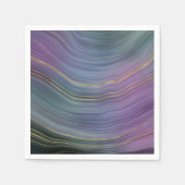 Coole Strata | Beautiful Blue Lila and Gold Agate Serviette (Vorderseite)