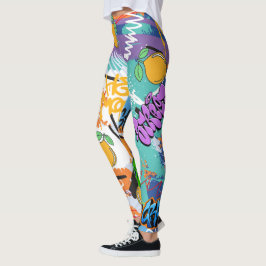 Coole Street Art l Hippie pattern l Modern niedlic Leggings