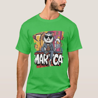 Coole Street Cat Hip Hop Graffiti Urban Style Katz T-Shirt