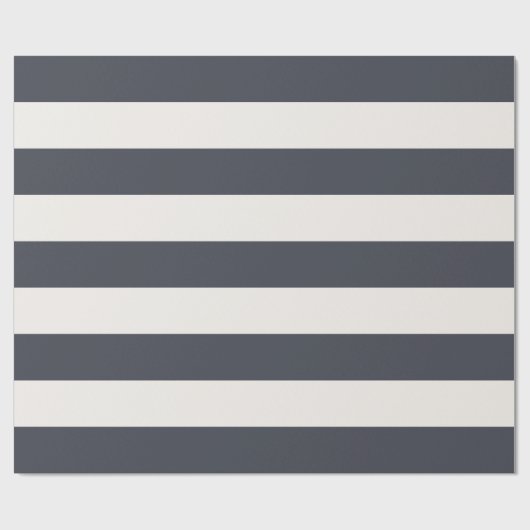 Coole Streifen aus grauem und weißem Himmel Geschenkpapier (Flach)