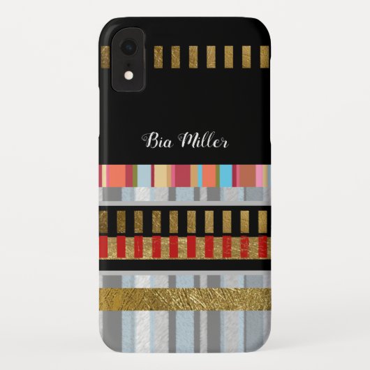 coole Streifen Case-Mate iPhone Hülle (Rückseite)