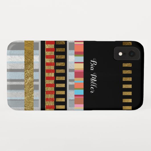 coole Streifen Case-Mate iPhone Hülle (Rückseite (Horizontal))