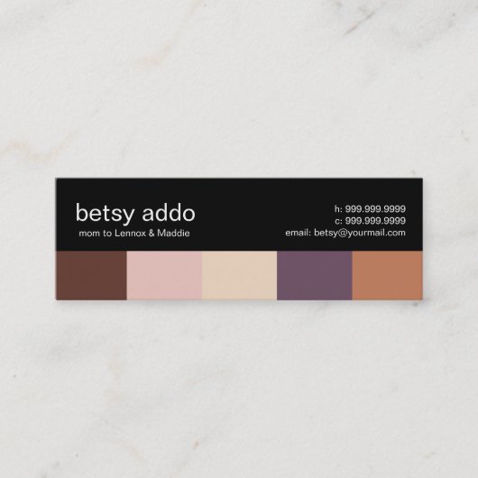 Coole Streifen-Mama-nennende Karten (Vorderseite)