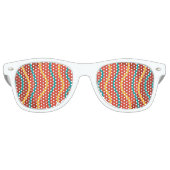 Coole Streifen Partybrille (Vorderseite)