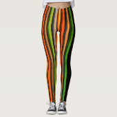 Coole Streifen Pop Art Retro Leggings (Vorderseite)