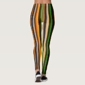 Coole Streifen Pop Art Retro Leggings (Rückseite)