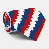 Coole Streifen rot, weiß und blau Krawatte (Gerollt)