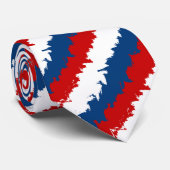 Coole Streifen rot, weiß und blau Krawatte (Gerollt)