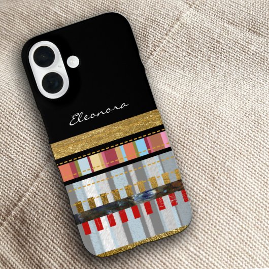 Coole Streifen Schwarz Case-Mate iPhone Hülle