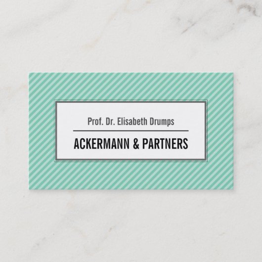 Coole Streifen Visitenkarte (Vorderseite)