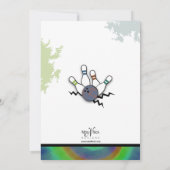 Coole Streik-Bowlings-Einladung Einladung (Rückseite)