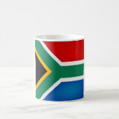 Coole Südafrikanische Flagge Kaffeetasse (Mittel)