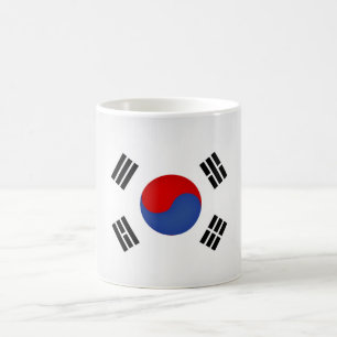 Coole südkoreanische Flagge Kaffeetasse