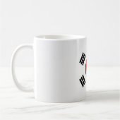Coole südkoreanische Flagge Kaffeetasse (Links)