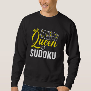 Coole Sudoku Kunst für Frauen Girls Sudoku Player Sweatshirt