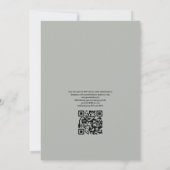 Coole Summer QR Code UAWG Beach Hochzeit Einladung (Rückseite)