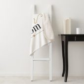 Coole Super Mama Personalisiert Schwarz und Gold  Sherpadecke (Beispiel)