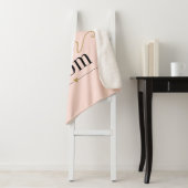 Coole Super-Mama Personalisierte Rosa und Gold Sherpadecke (Beispiel)