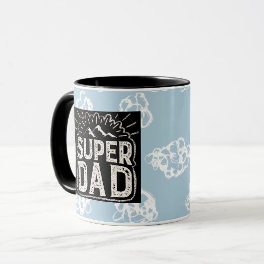 Coole Super Vater Kaffeepause Tasse (Vorderseite Links)