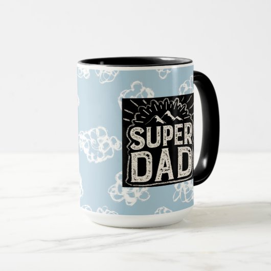 Coole Super Vater Kaffeepause Tasse (VorderseiteRechts)