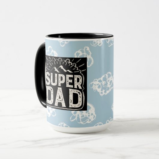 Coole Super Vater Kaffeepause Tasse (Vorderseite Links)