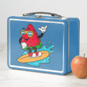 Coole Surf-Wassermelone Metall Brotdose (Beispiel)