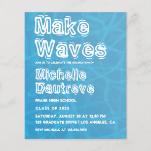 Coole Surfer-Abschlussfeier Foto Flyer