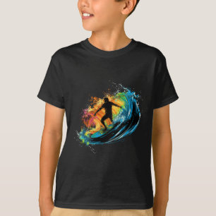 Coole Surfer-Boys-Grafik Männer surfen T-Shirt