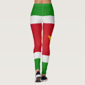 Coole Suriname-Fahne Leggings (Rückseite)