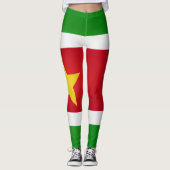 Coole Suriname-Fahne Leggings (Vorderseite)