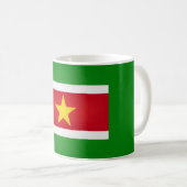 Coole Suriname-Flag Kaffeetasse (VorderseiteRechts)