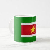 Coole Suriname-Flag Kaffeetasse (Vorderseite Links)