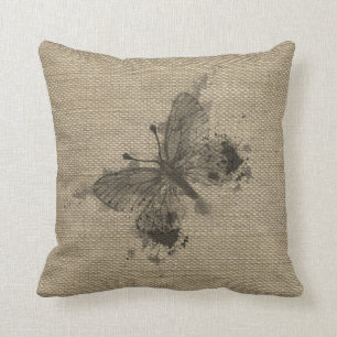 Coole süße trendige graue Spritzer Vintage Schmett Kissen