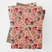 coole Süßigkeiten aus Backwaren Geschenkpapier Set (Beispiel)