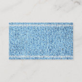 Coole Swimmingpoolswim-Lehrer-Geschäfts-Karte Visitenkarte (Rückseite)