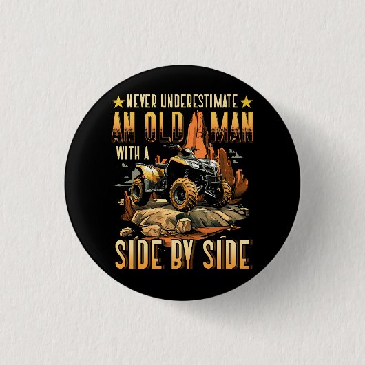 Coole SXS für Opa Men Vater Offroad UTV ATV Side- Button (Vorderseite)