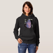 coole Synthwave-Vaporwave-Ästhetik kleine Katze ca Hoodie (Vorne ganz)