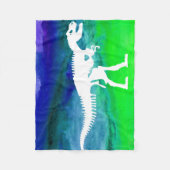 Coole T-rex Dinosaurier-Fleece-Decke Fleecedecke (Vorderseite)